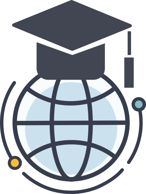 Planet with graduation cap